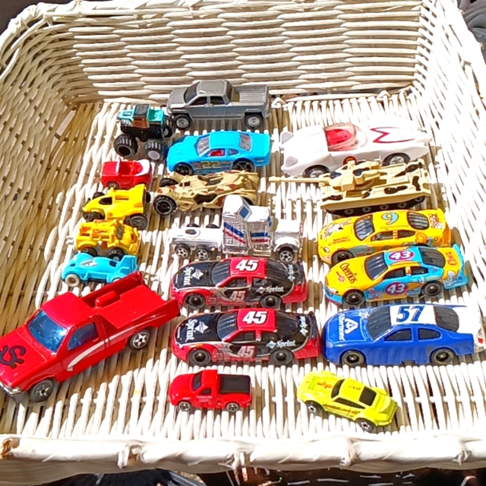 Cars trucks toys